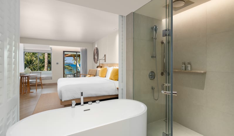 SAii Laguna Phuket Club Ocean View King Bed Bathroom View